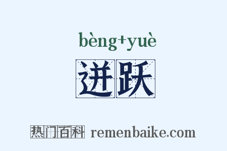 迸跃是什么意思的图片